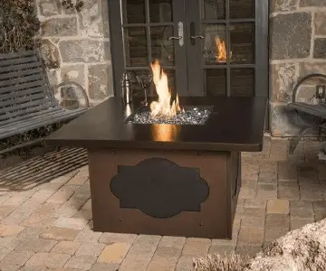 Meridian Outdoor Living Maitre D' Liquid Propane Gas Fire Pit Table