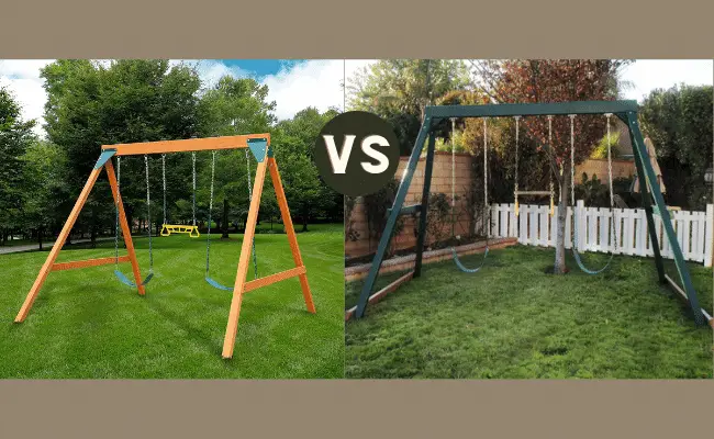 Metal vs Wooden Swing Set