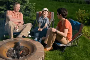 How to build a fire pit on grass?