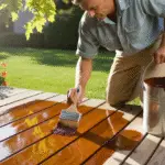 Motor oil used to preserve wood