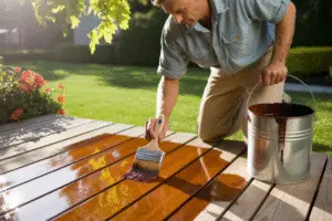 Motor oil used to preserve wood
